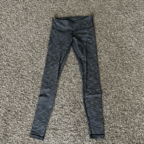 Lululemon Wunder Under Leggings Grey Size 6 - Picture 1 of 5